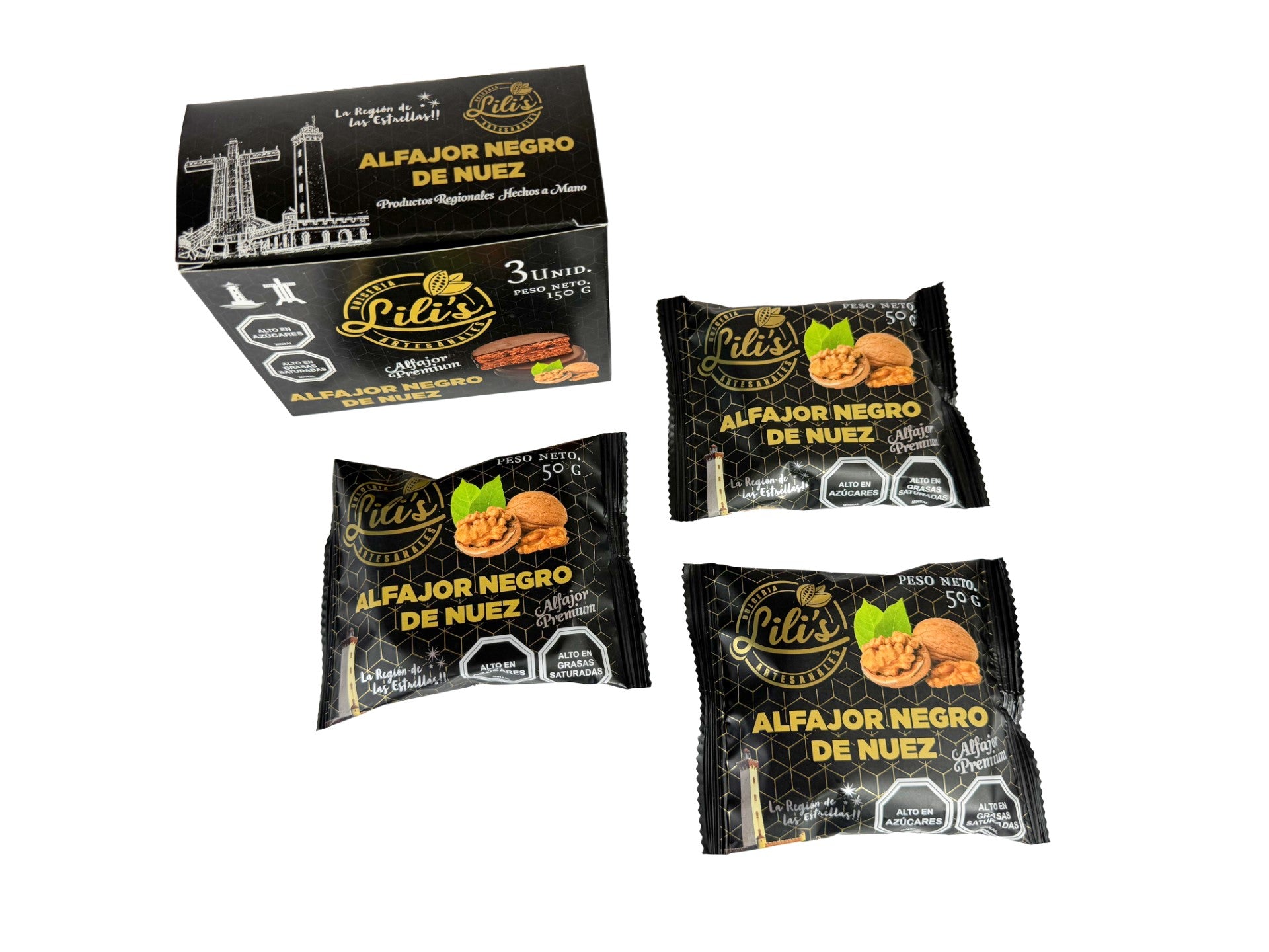 Caja de Alfajores 3un