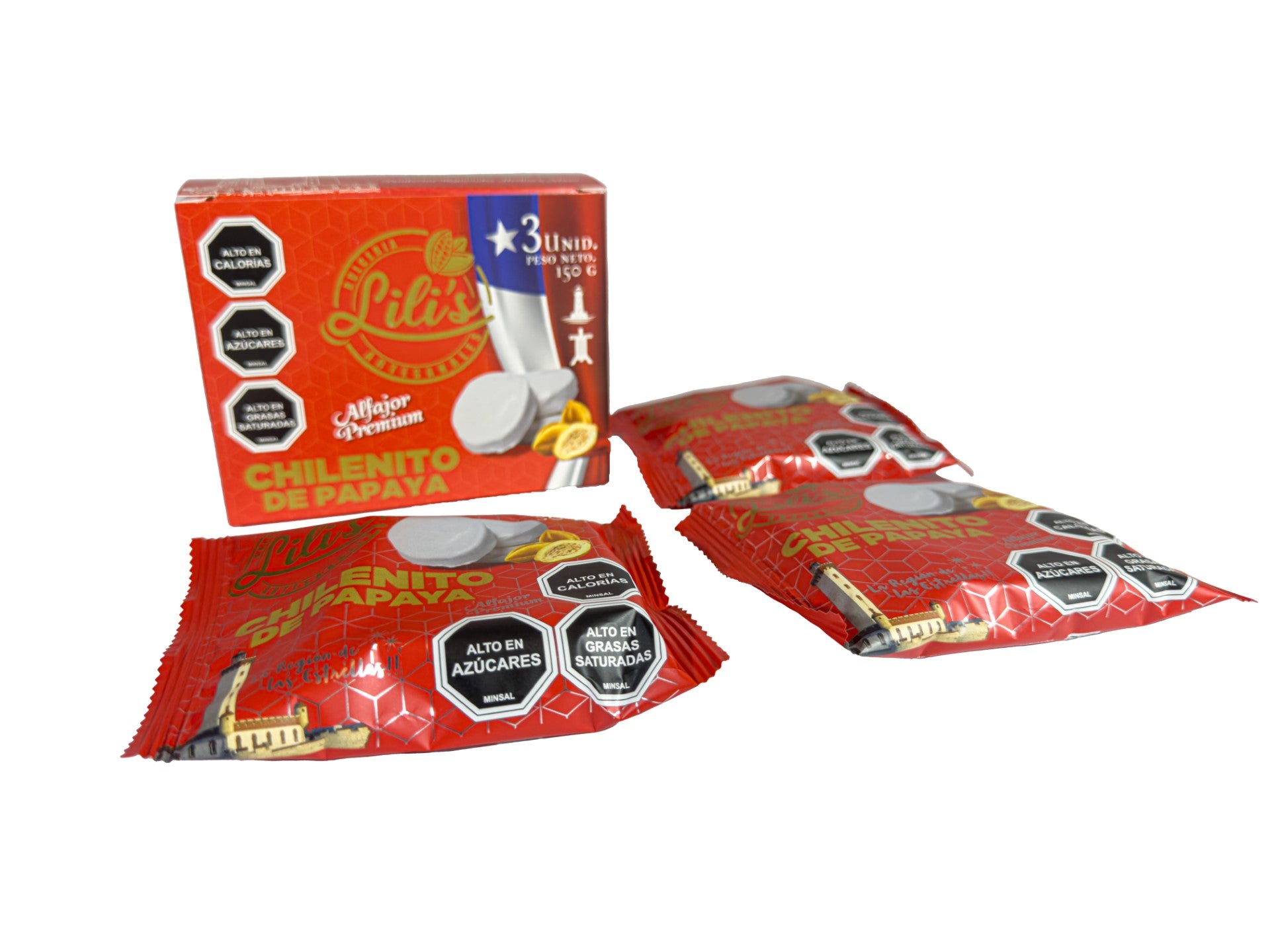 Caja de Alfajores 3un